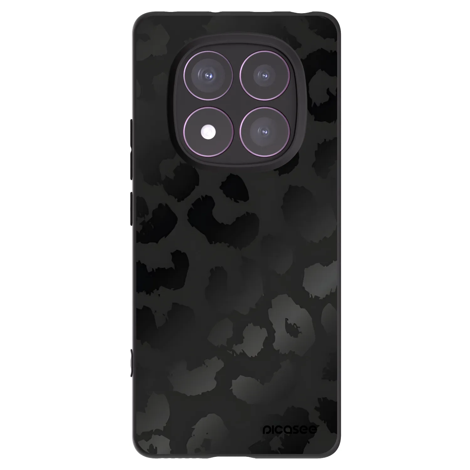 Picasee silikónový čierny obal pre Xiaomi Redmi Note 14 Pro 4G - Midnight Leopard