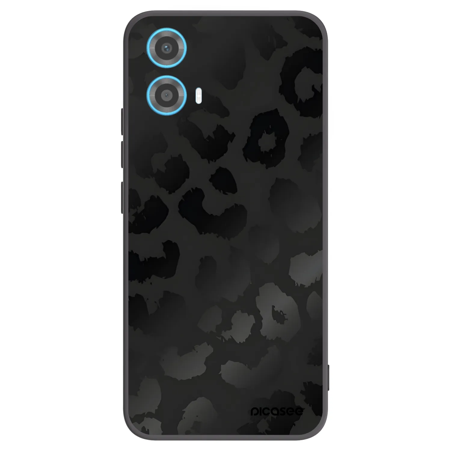 Picasee silikónový čierny obal pre Motorola Moto G34 5G - Midnight Leopard