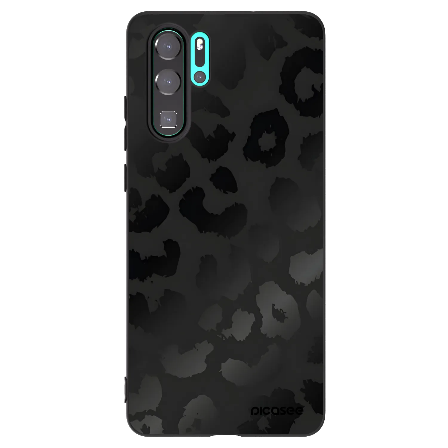 Picasee silikónový čierny obal pre Huawei P30 Pro - Midnight Leopard