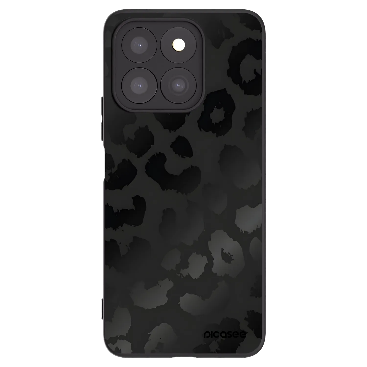 Picasee silikónový čierny obal pre Honor X8c - Midnight Leopard