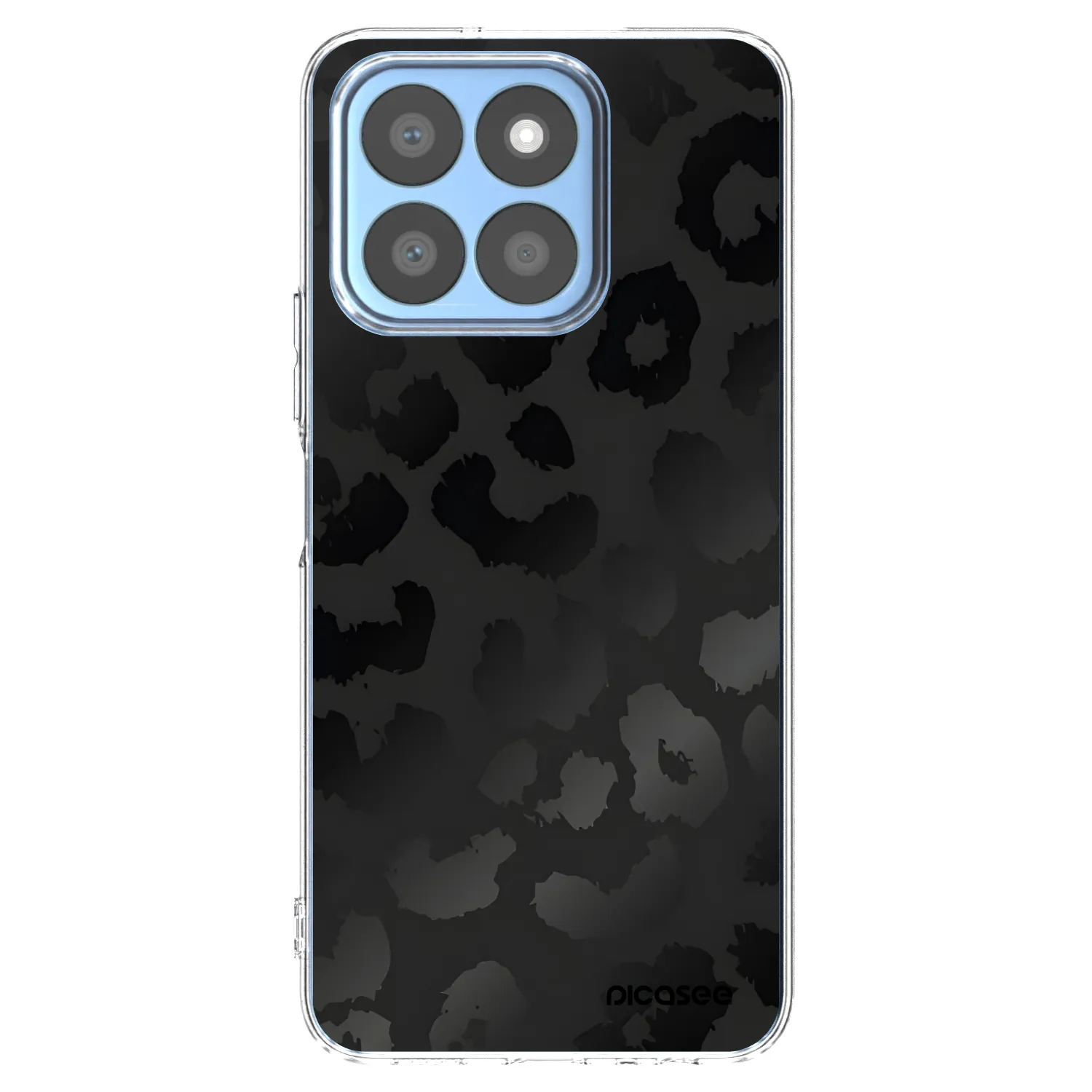 Picasee silikónový prehľadný obal pre Honor X8c - Midnight Leopard
