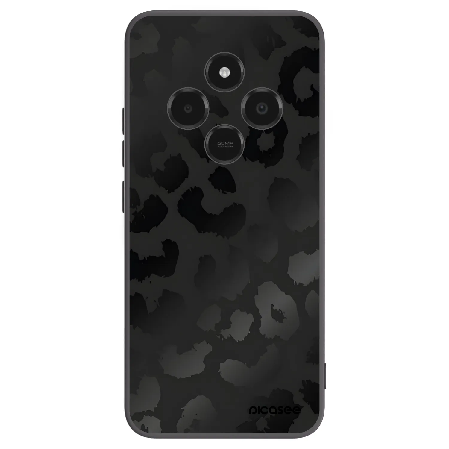 Picasee silikónový čierny obal pre Xiaomi Poco C75 - Midnight Leopard