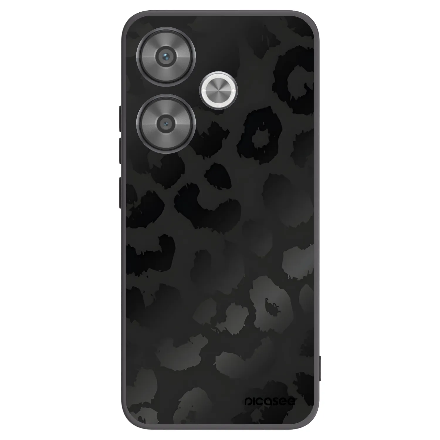 Picasee silikónový čierny obal pre Xiaomi Poco F6 - Midnight Leopard