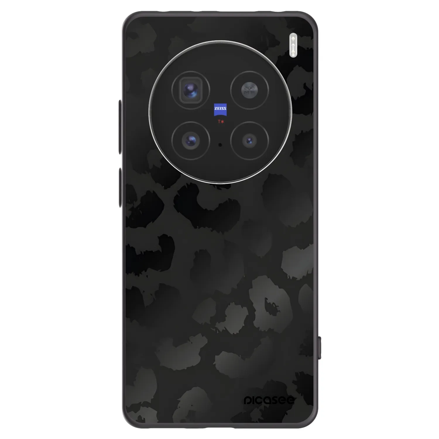 Picasee silikónový čierny obal pre Vivo X200 Pro - Midnight Leopard