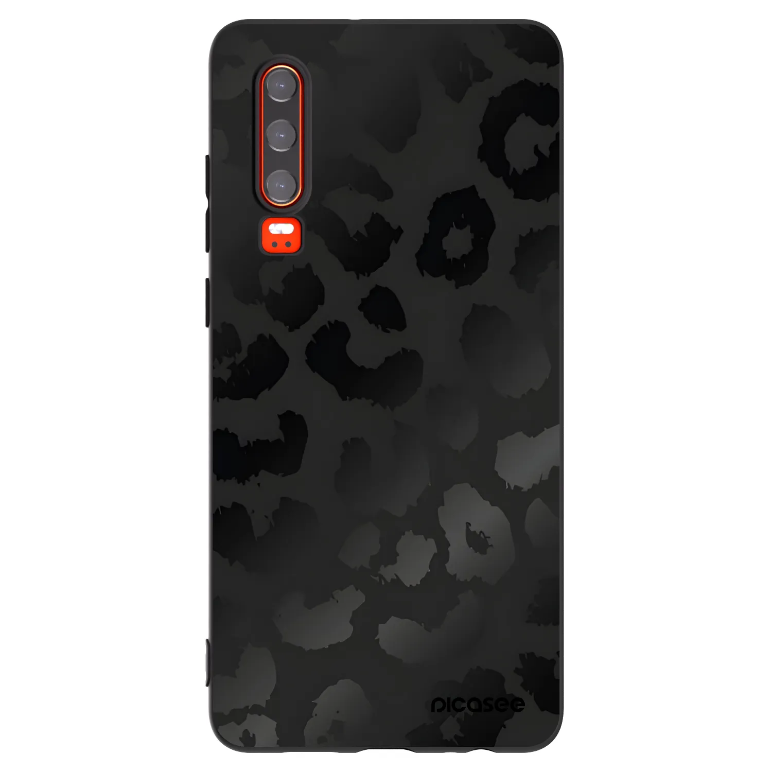 Picasee silikónový čierny obal pre Huawei P30 - Midnight Leopard