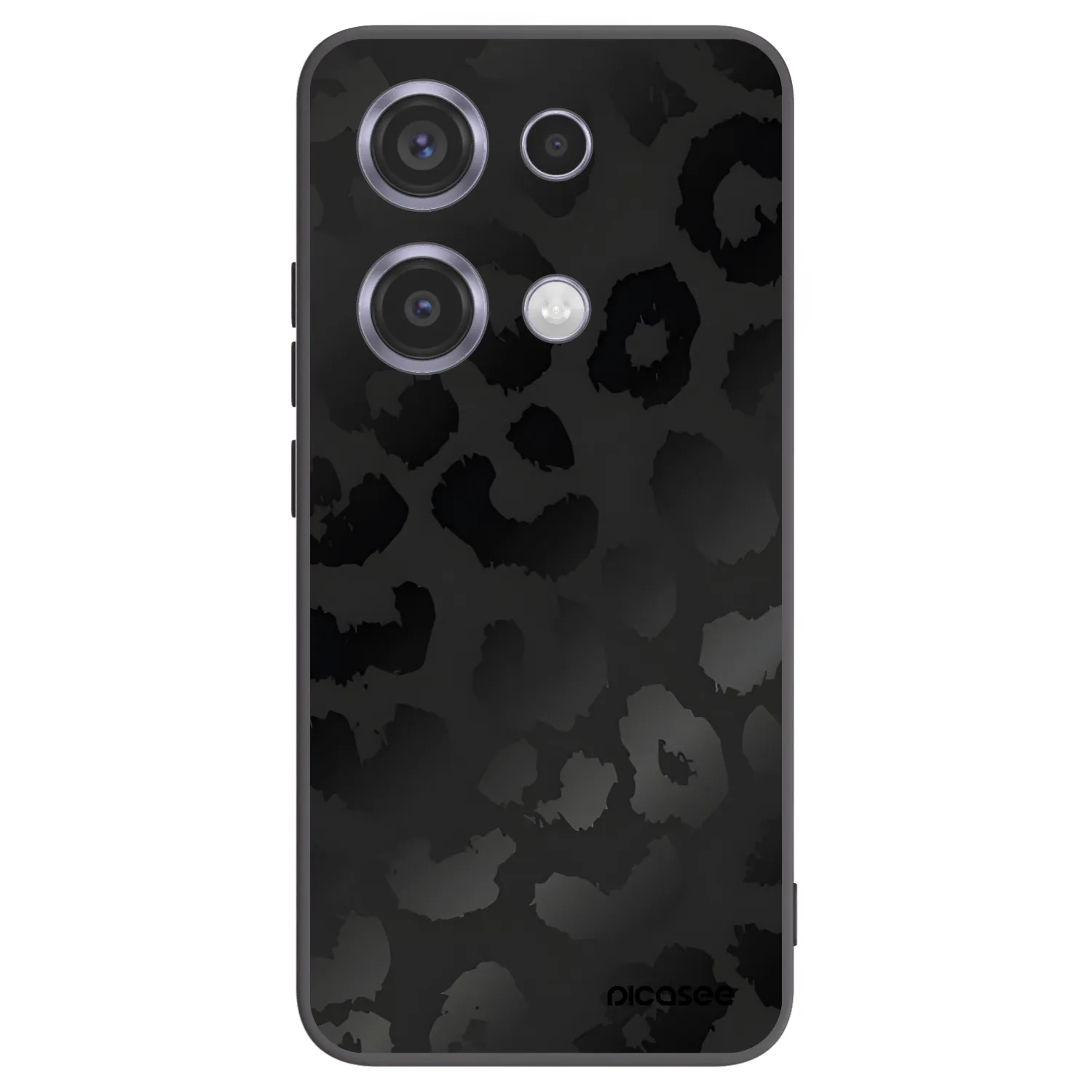 Picasee silikónový čierny obal pre Xiaomi Redmi Note 14S - Midnight Leopard