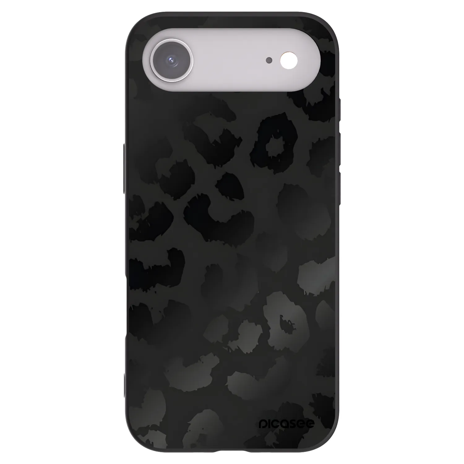 Silikónový čierny obal pre Apple iPhone Air - Midnight Leopard