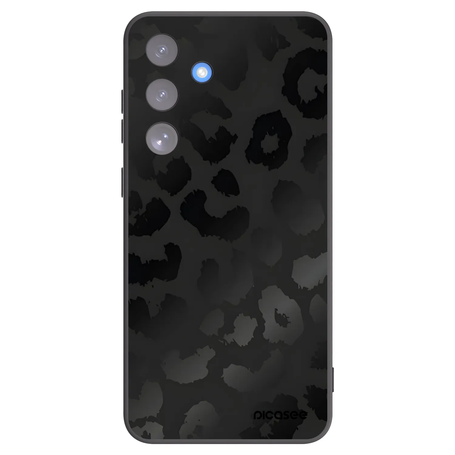 Picasee silikónový čierny obal pre Samsung Galaxy S25 FE 5G - Midnight Leopard