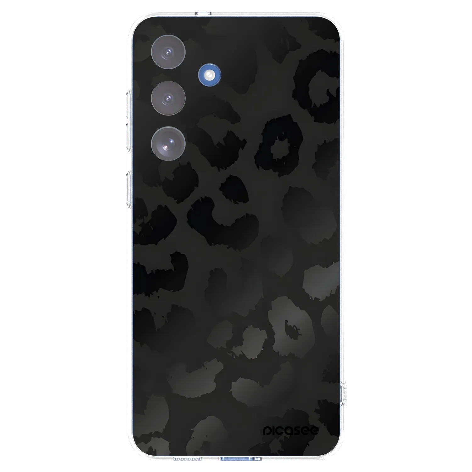 Picasee silikónový prehľadný obal pre Samsung Galaxy S25 FE 5G - Midnight Leopard
