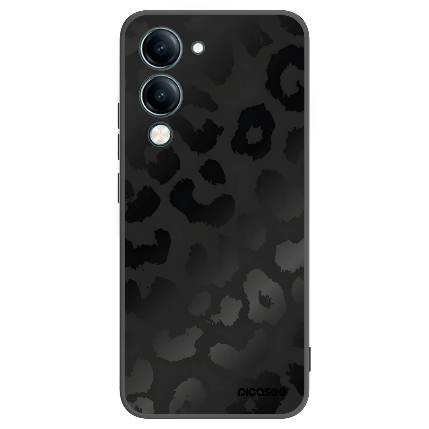 Picasee silikónový čierny obal pre Vivo Y29s 5G - Midnight Leopard