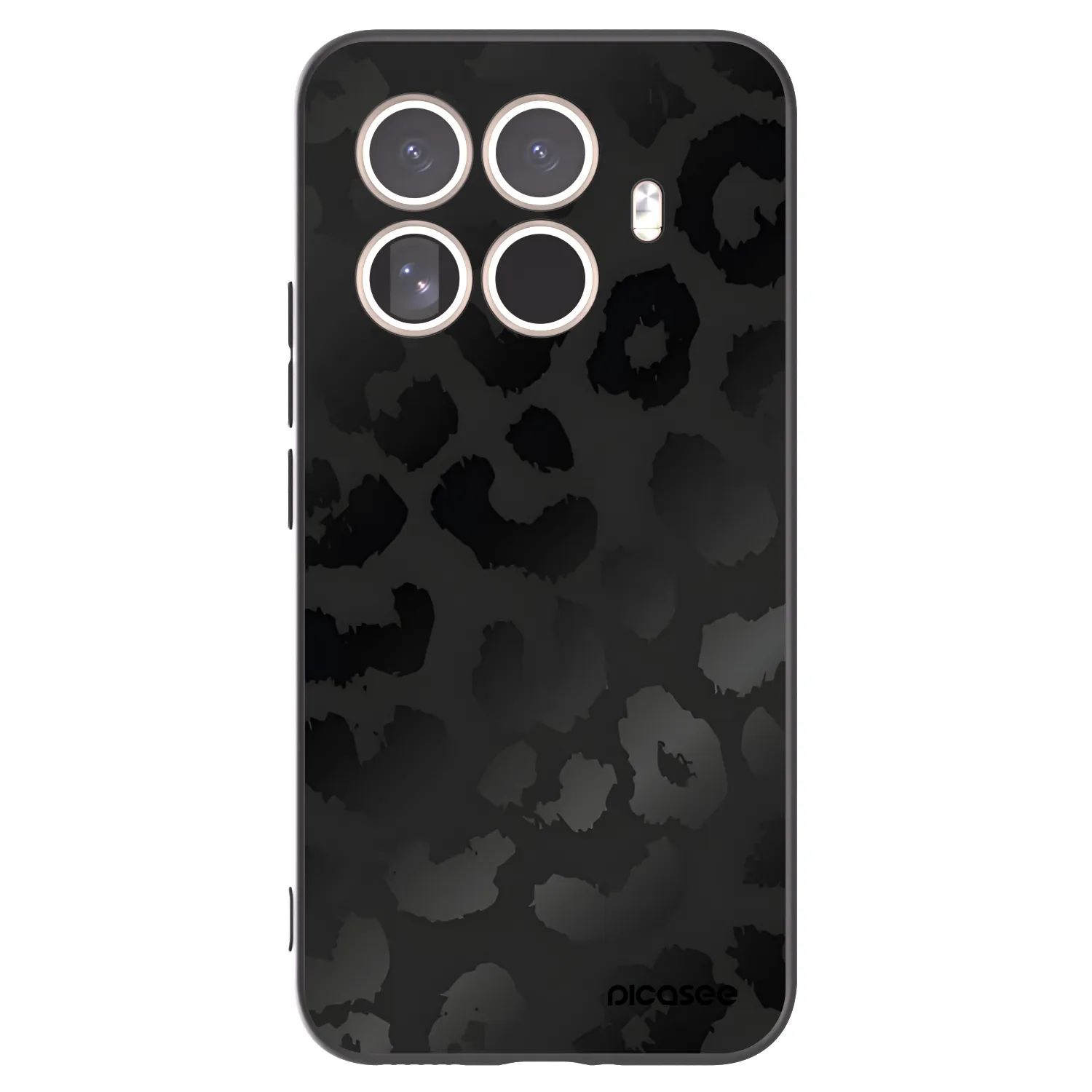 Picasee silikónový čierny obal pre Xiaomi 15T Pro - Midnight Leopard