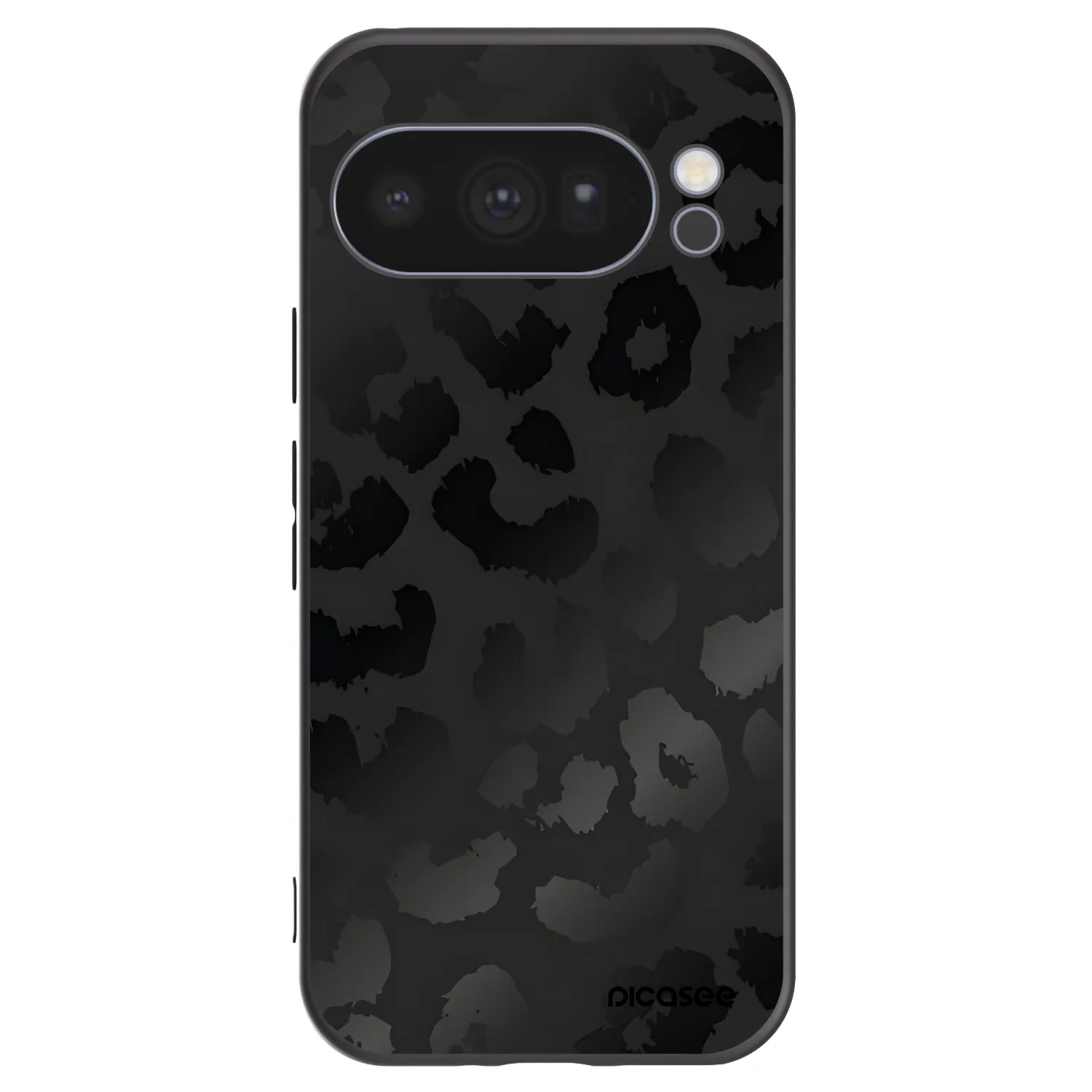 Picasee silikónový čierny obal pre Google Pixel 10 Pro - Midnight Leopard