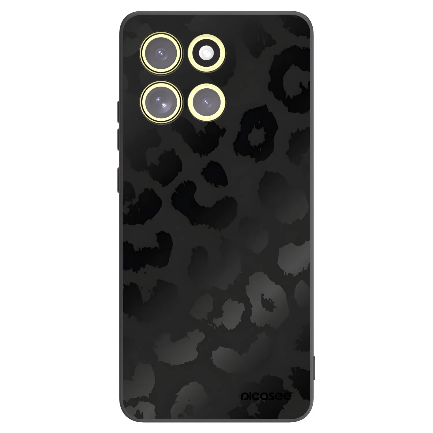 Picasee silikónový čierny obal pre Motorola Moto G86 Power 5G - Midnight Leopard