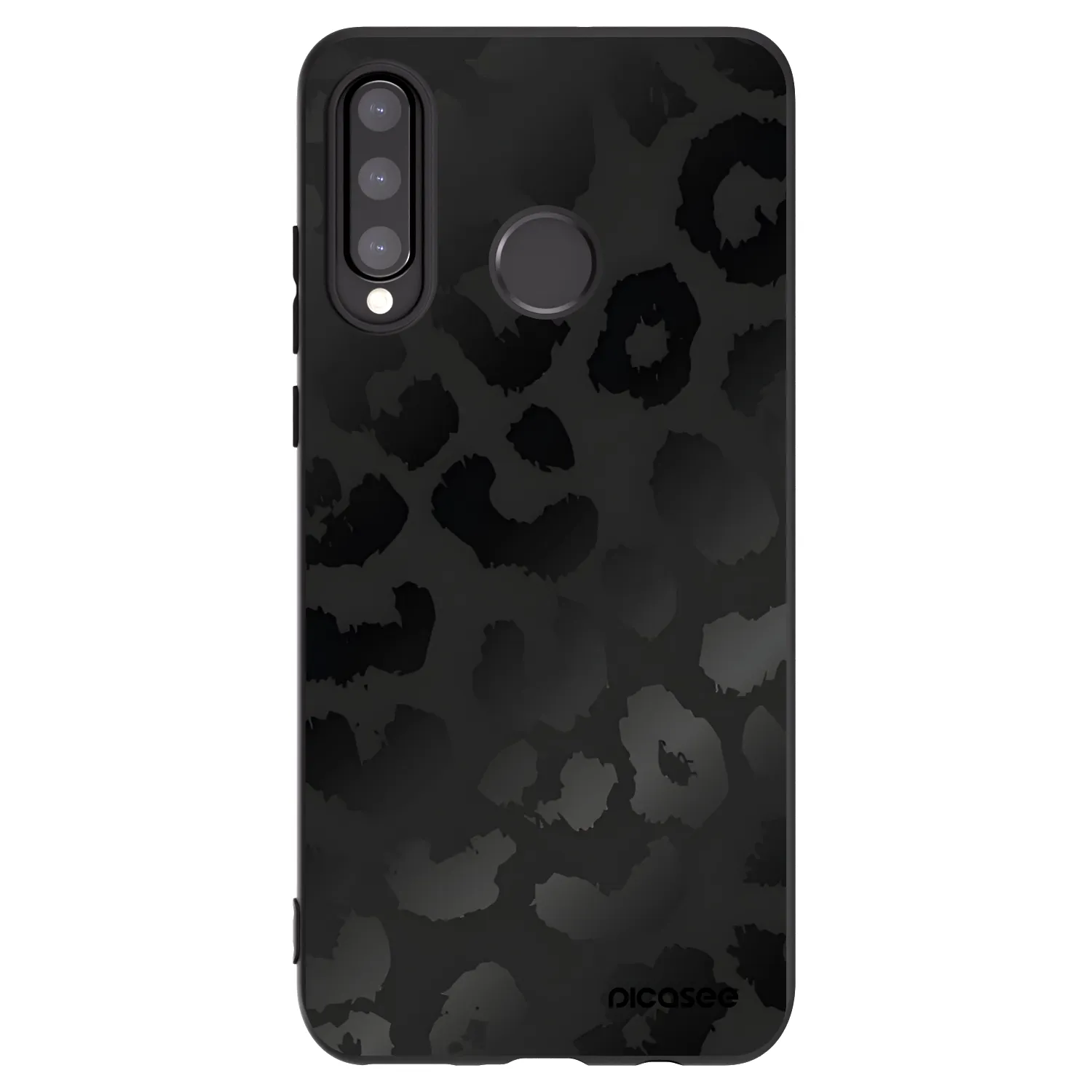 Picasee silikónový čierny obal pre Huawei P30 Lite - Midnight Leopard