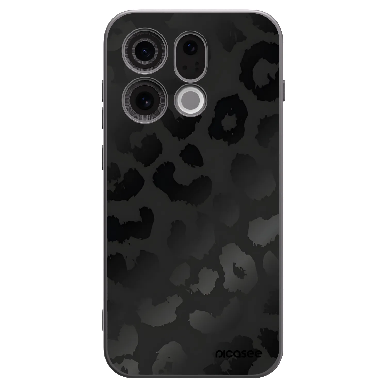 Picasee silikónový čierny obal pre OPPO Find X9 - Midnight Leopard