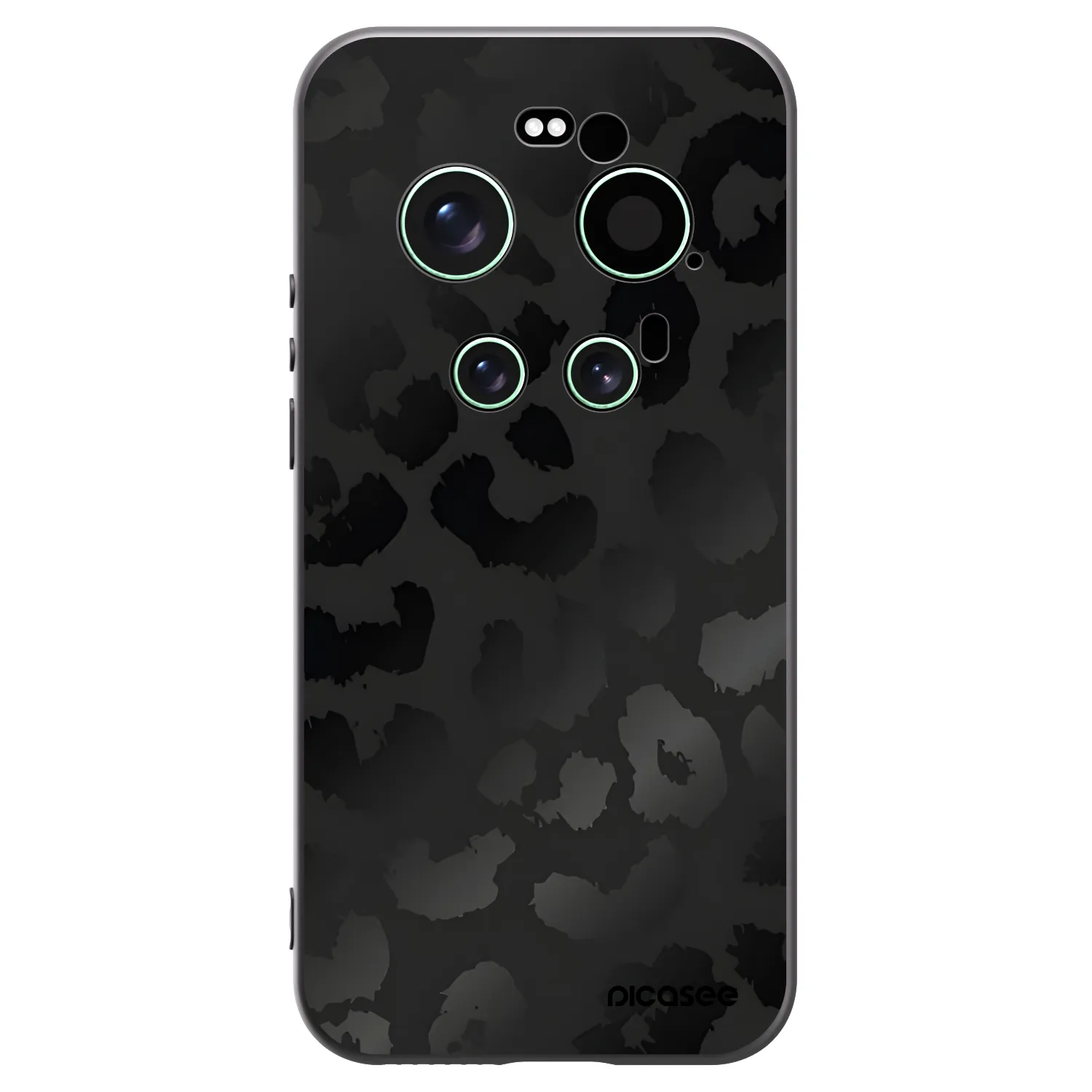 Picasee silikónový čierny obal pre Xiaomi 17 Ultra - Midnight Leopard