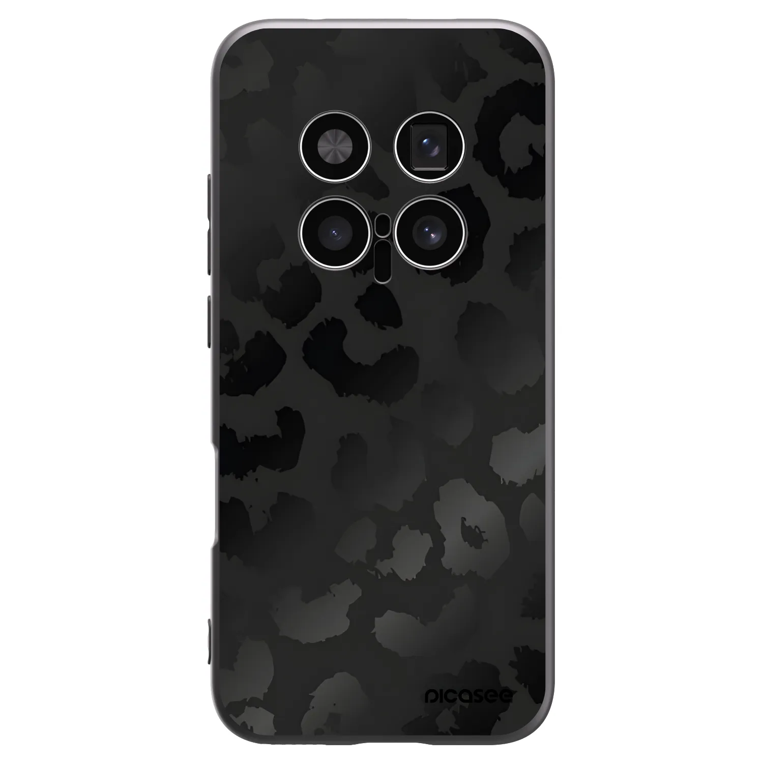 Picasee silikónový čierny obal pre Honor Magic8 Pro 5G - Midnight Leopard