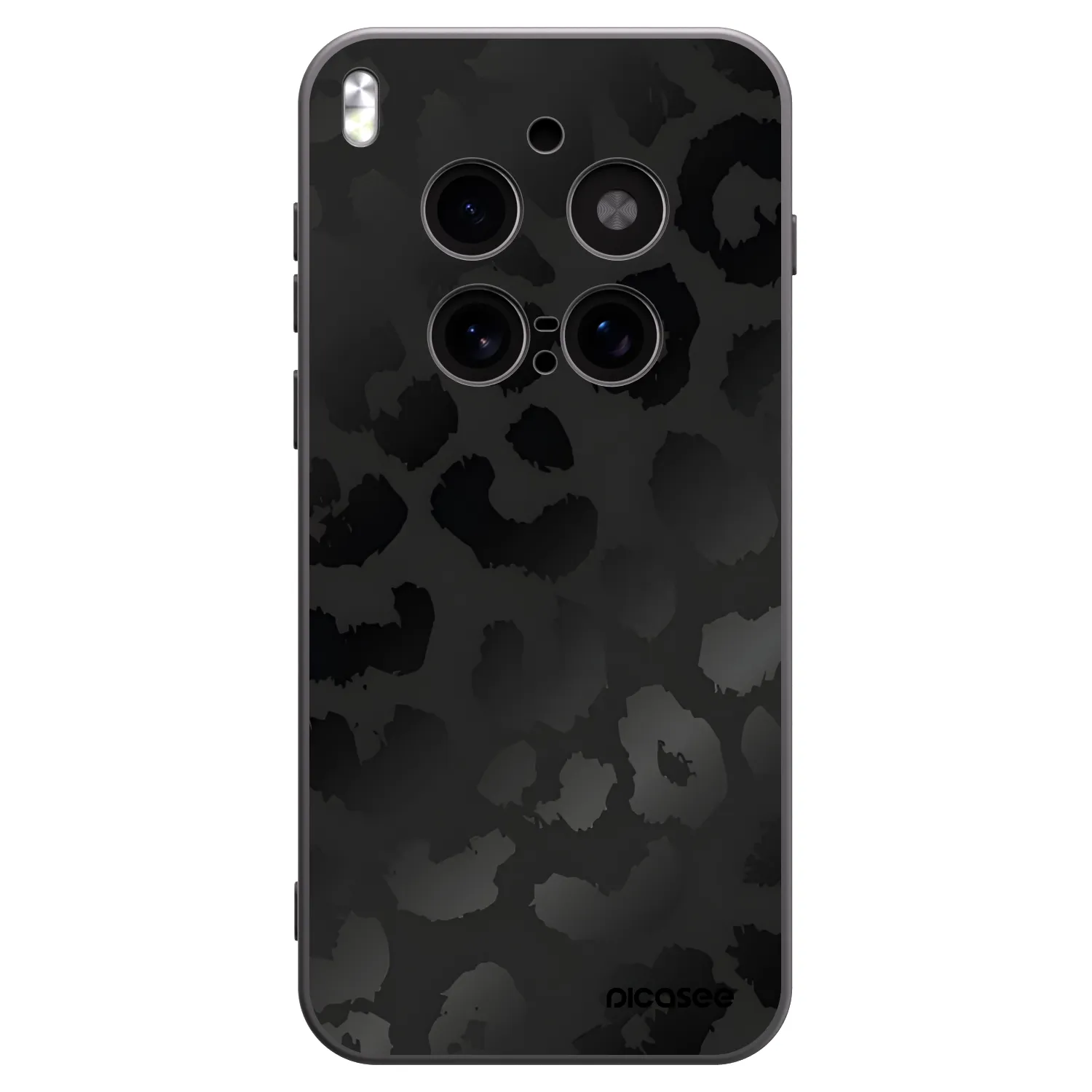 Picasee silikónový čierny obal pre Vivo X300 Pro - Midnight Leopard