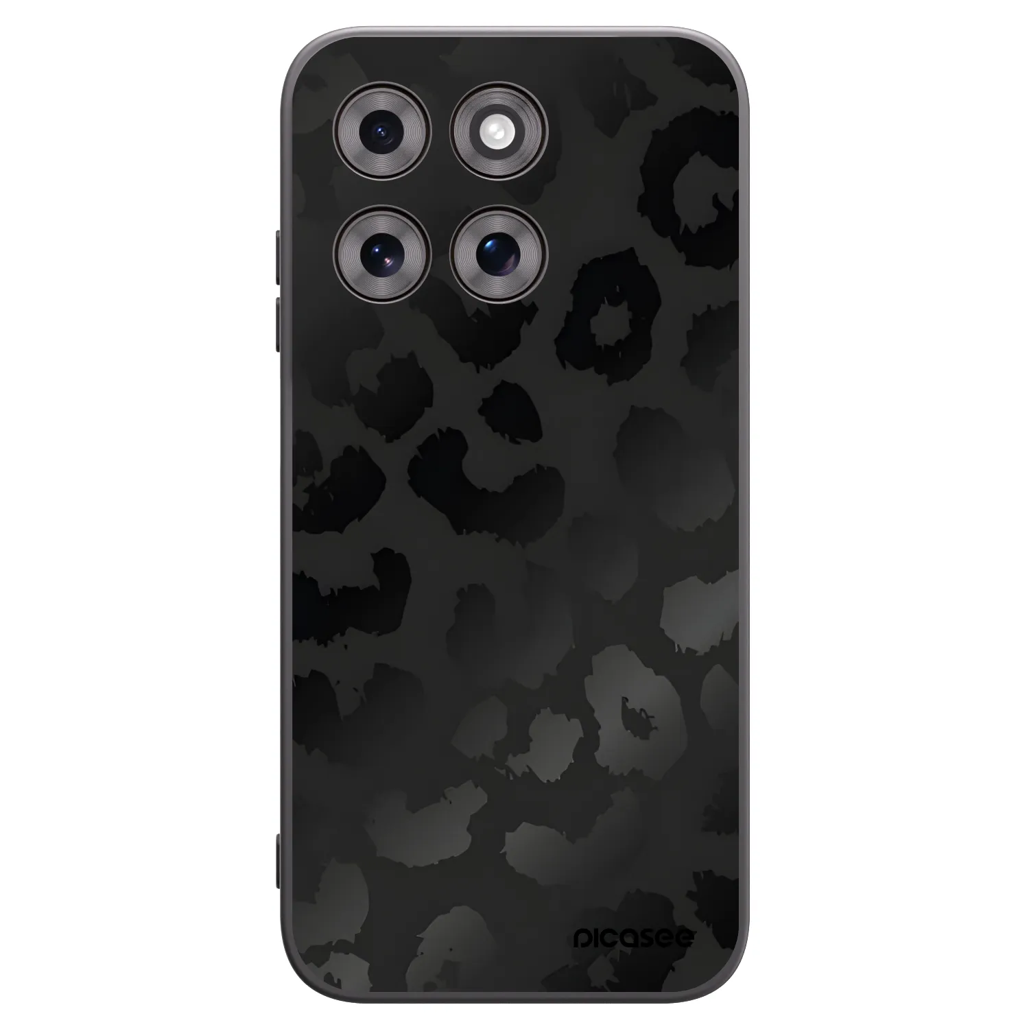 Picasee silikónový čierny obal pre Motorola Moto G77 - Midnight Leopard