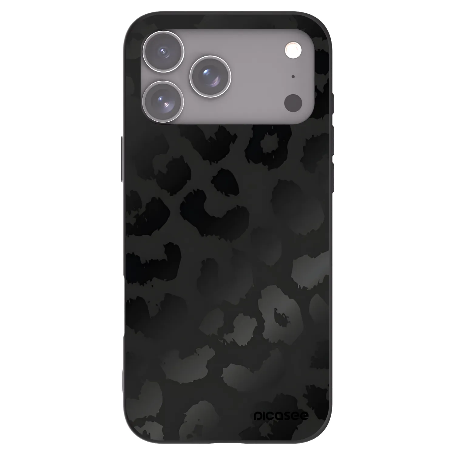 Picasee silikónový čierny obal pre Apple iPhone 18 Pro Max - Midnight Leopard