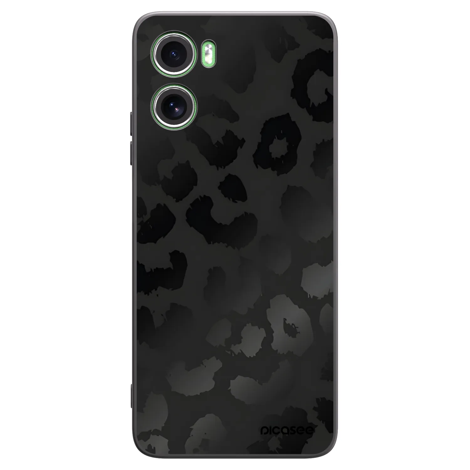 Picasee silikónový čierny obal pre Motorola Moto G06 - Midnight Leopard