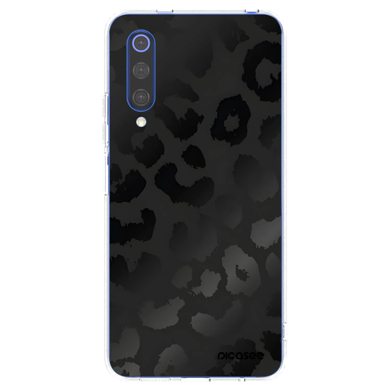 Picasee silikónový prehľadný obal pre Xiaomi Mi 9 SE - Midnight Leopard
