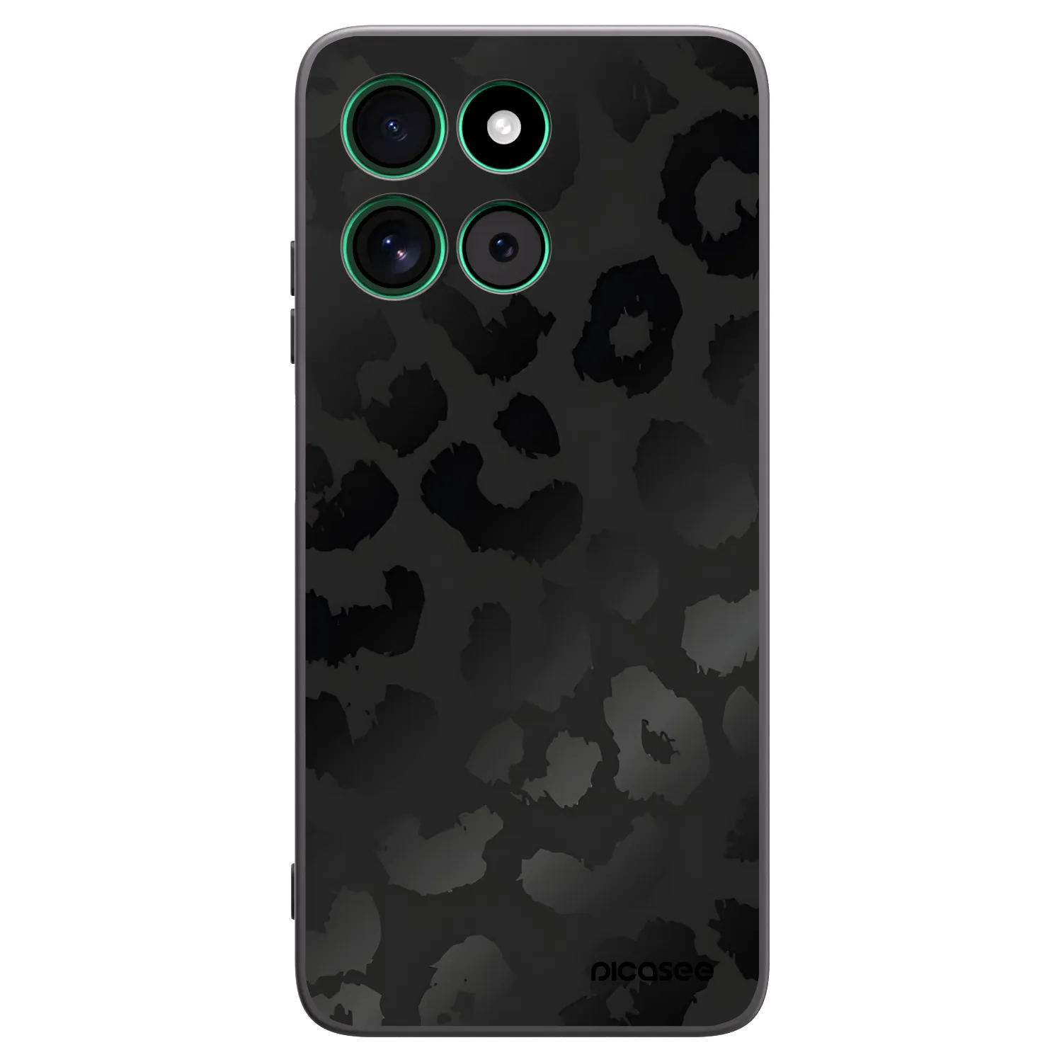 Picasee silikónový čierny obal pre Motorola Moto G57 Power - Midnight Leopard