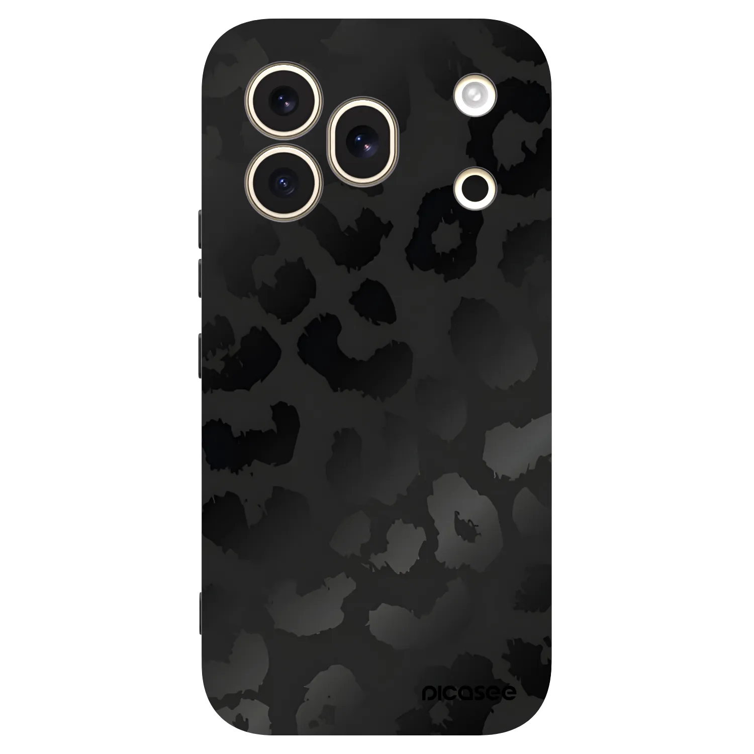 Picasee silikónový čierny obal pre Honor 600 Pro - Midnight Leopard