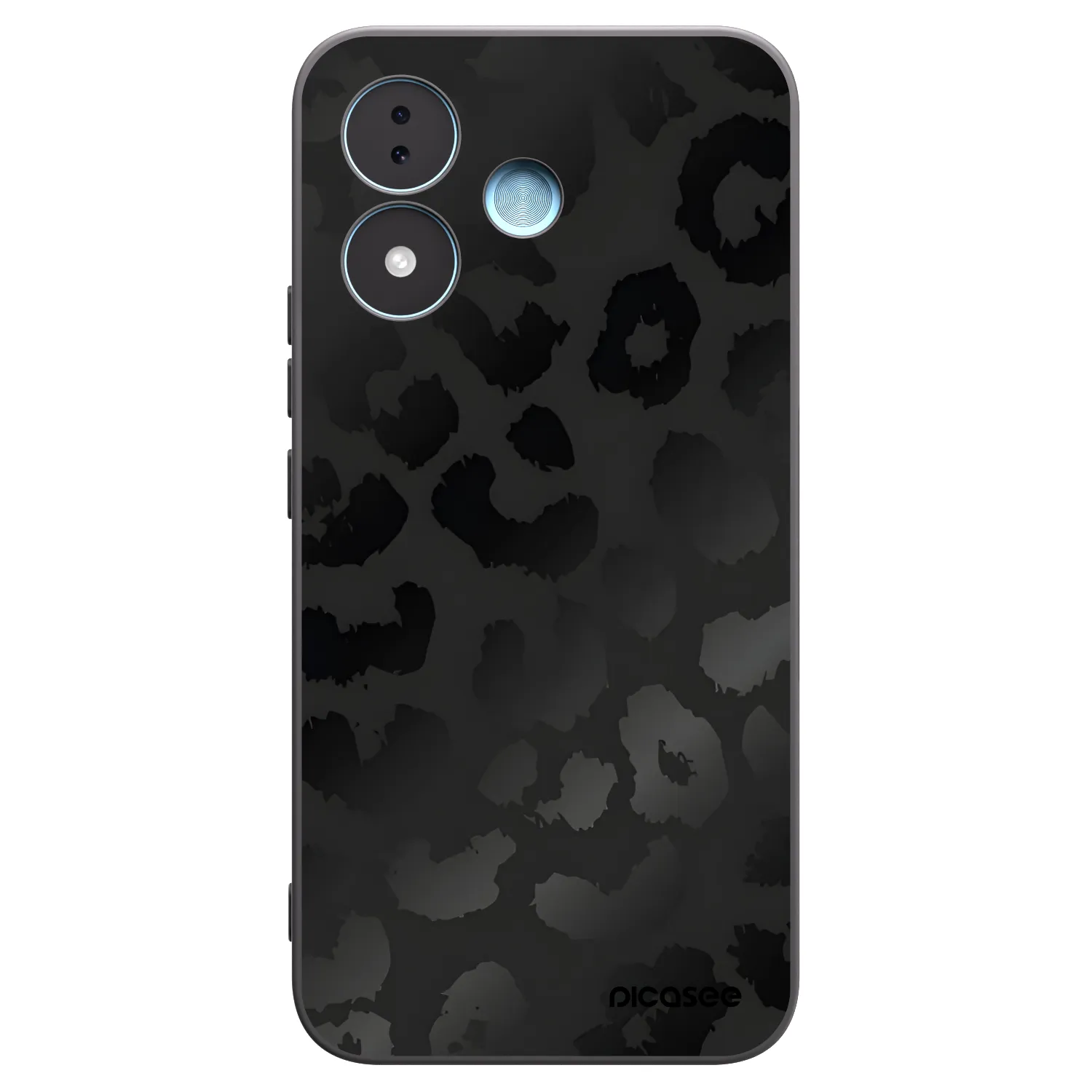 Picasee silikónový čierny obal pre Xiaomi Redmi Note 17 5G - Midnight Leopard