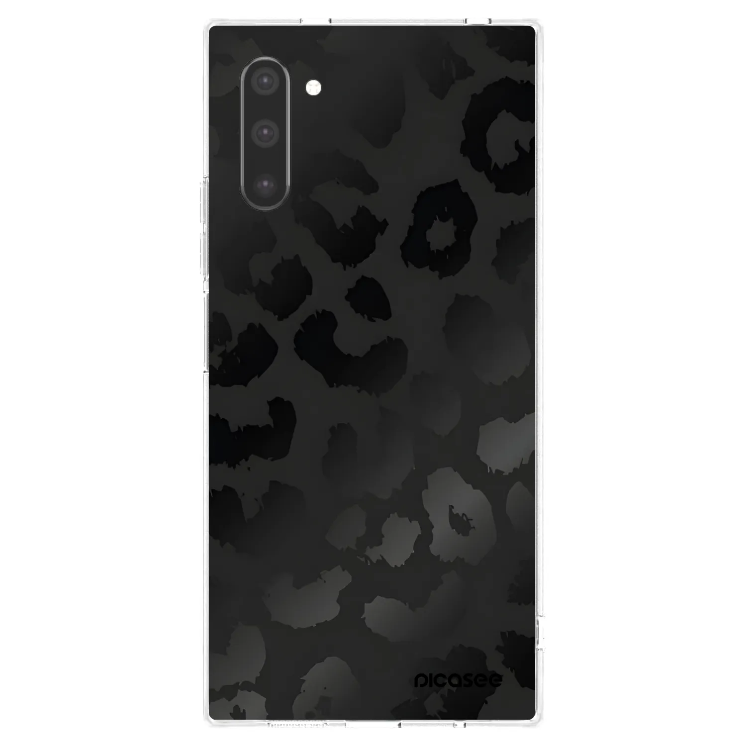 Picasee silikónový prehľadný obal pre Samsung Galaxy Note 10 N970F - Midnight Leopard