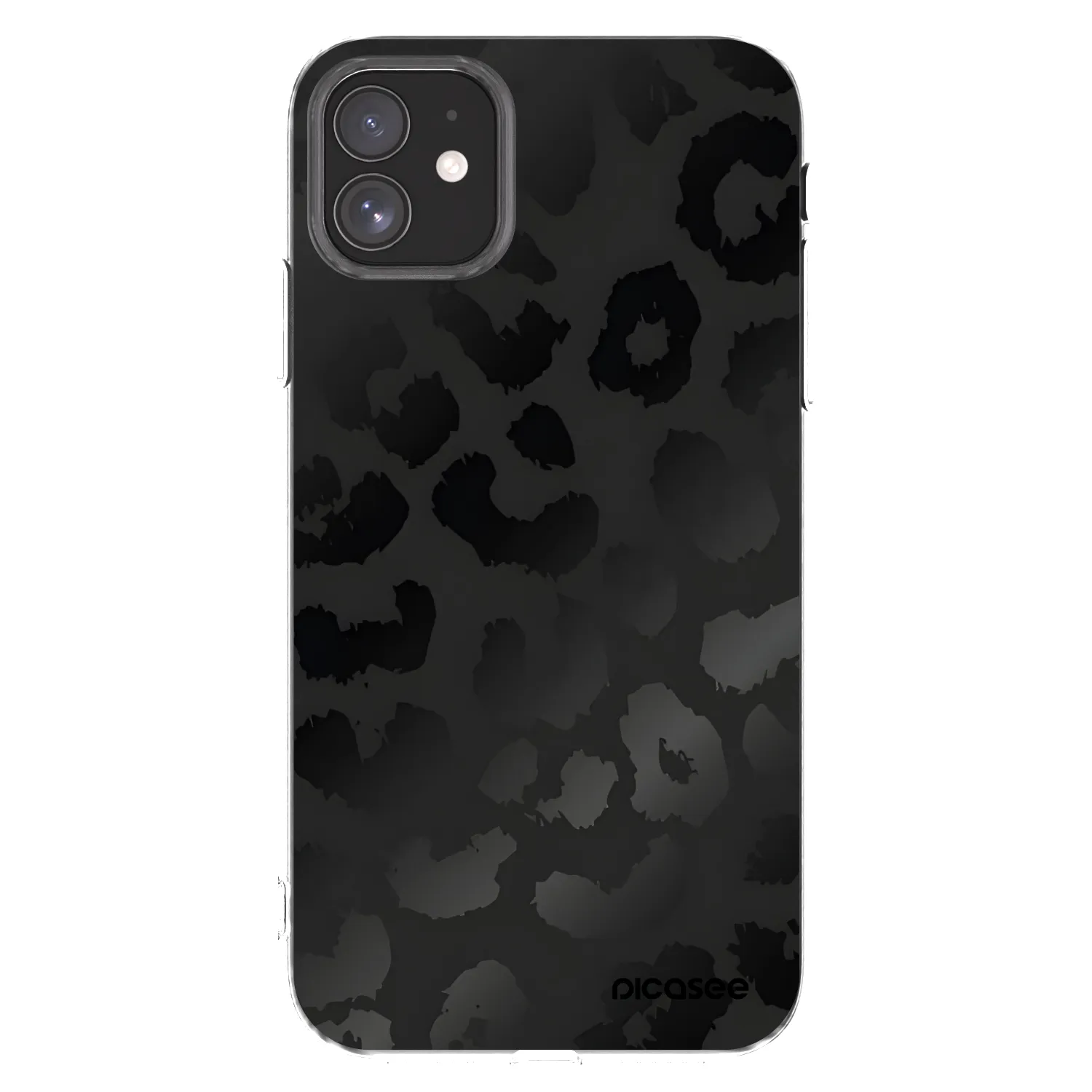 Picasee silikónový prehľadný obal pre Apple iPhone 11 - Midnight Leopard