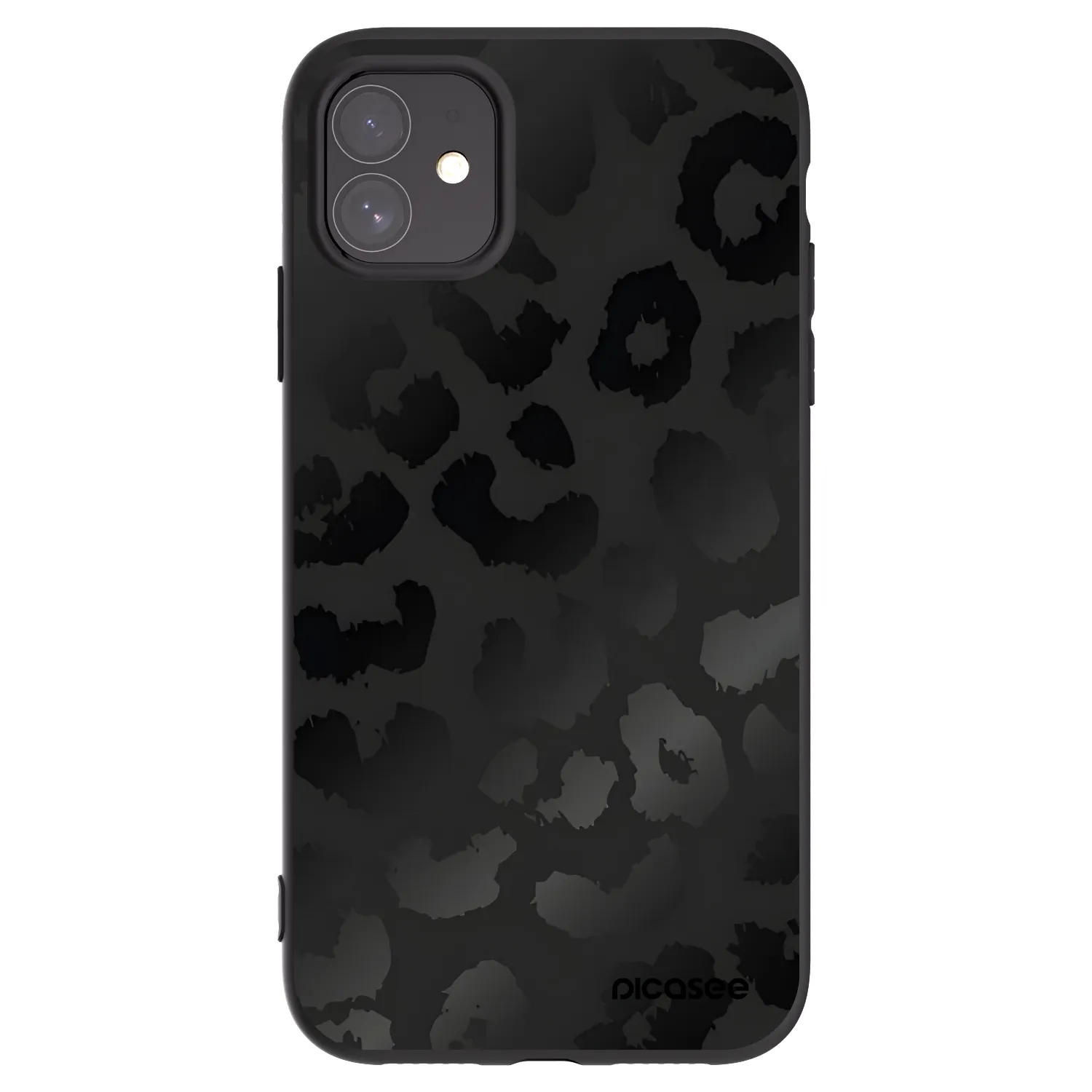 Picasee silikónový čierny obal pre Apple iPhone 11 - Midnight Leopard