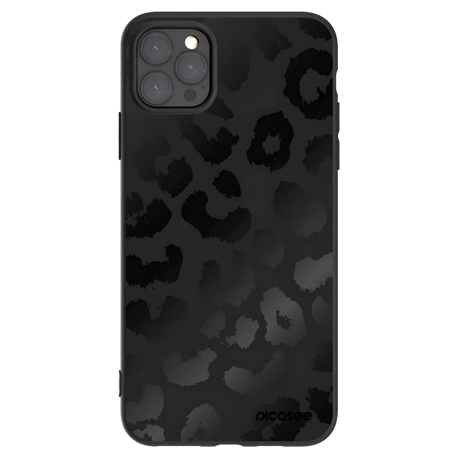 Picasee silikónový čierny obal pre Apple iPhone 11 Pro Max - Midnight Leopard