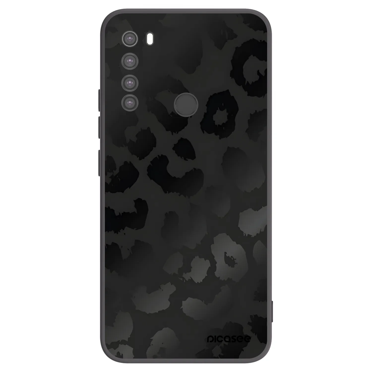 Picasee silikónový čierny obal pre Xiaomi Redmi Note 8 - Midnight Leopard