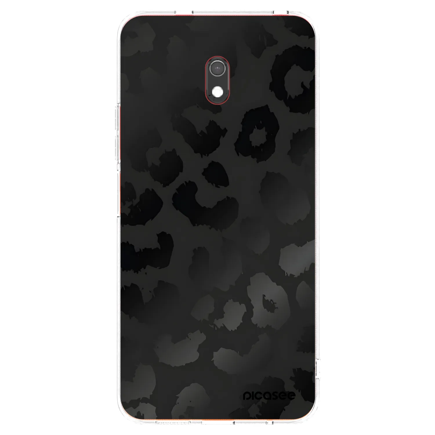 Picasee silikónový prehľadný obal pre Xiaomi Redmi 8A - Midnight Leopard