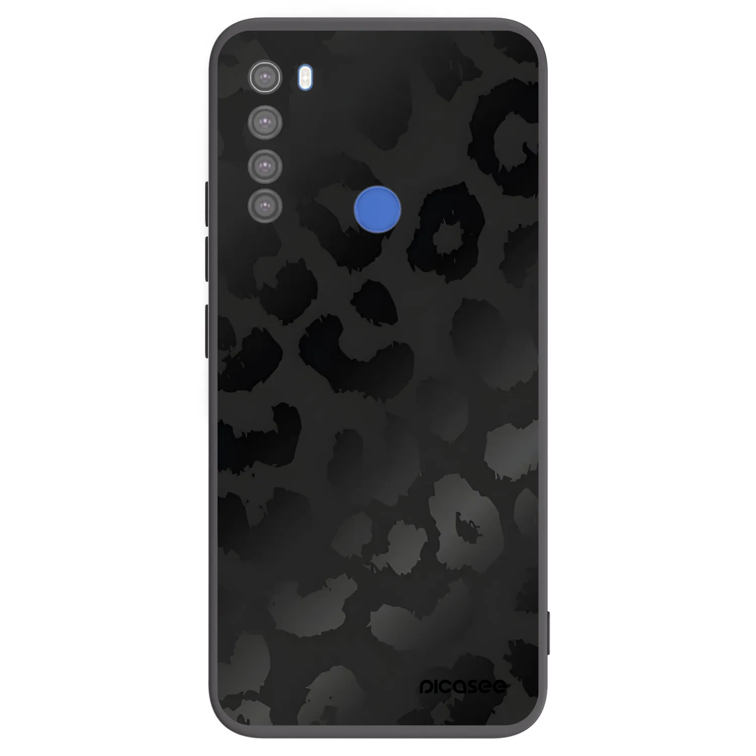 Picasee silikónový čierny obal pre Xiaomi Redmi Note 8T - Midnight Leopard