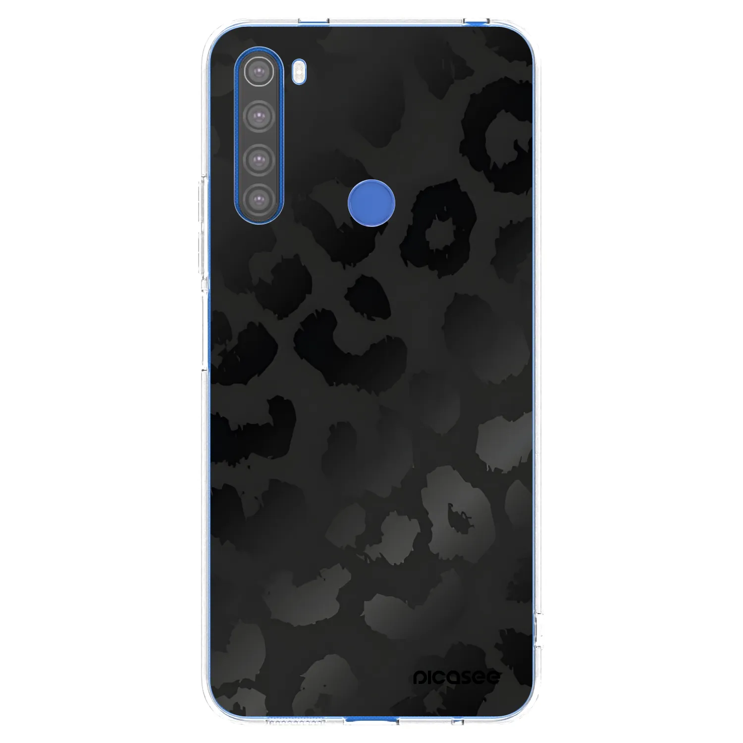 Picasee silikónový prehľadný obal pre Xiaomi Redmi Note 8T - Midnight Leopard