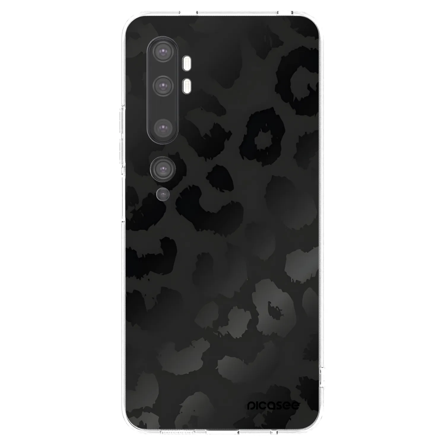 Picasee silikónový prehľadný obal pre Xiaomi Mi Note 10 (Pro) - Midnight Leopard