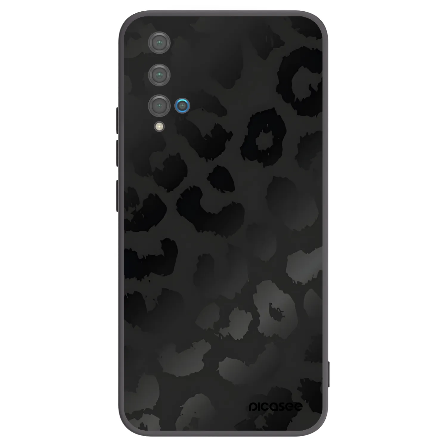 Picasee silikónový čierny obal pre Huawei Nova 5T - Midnight Leopard