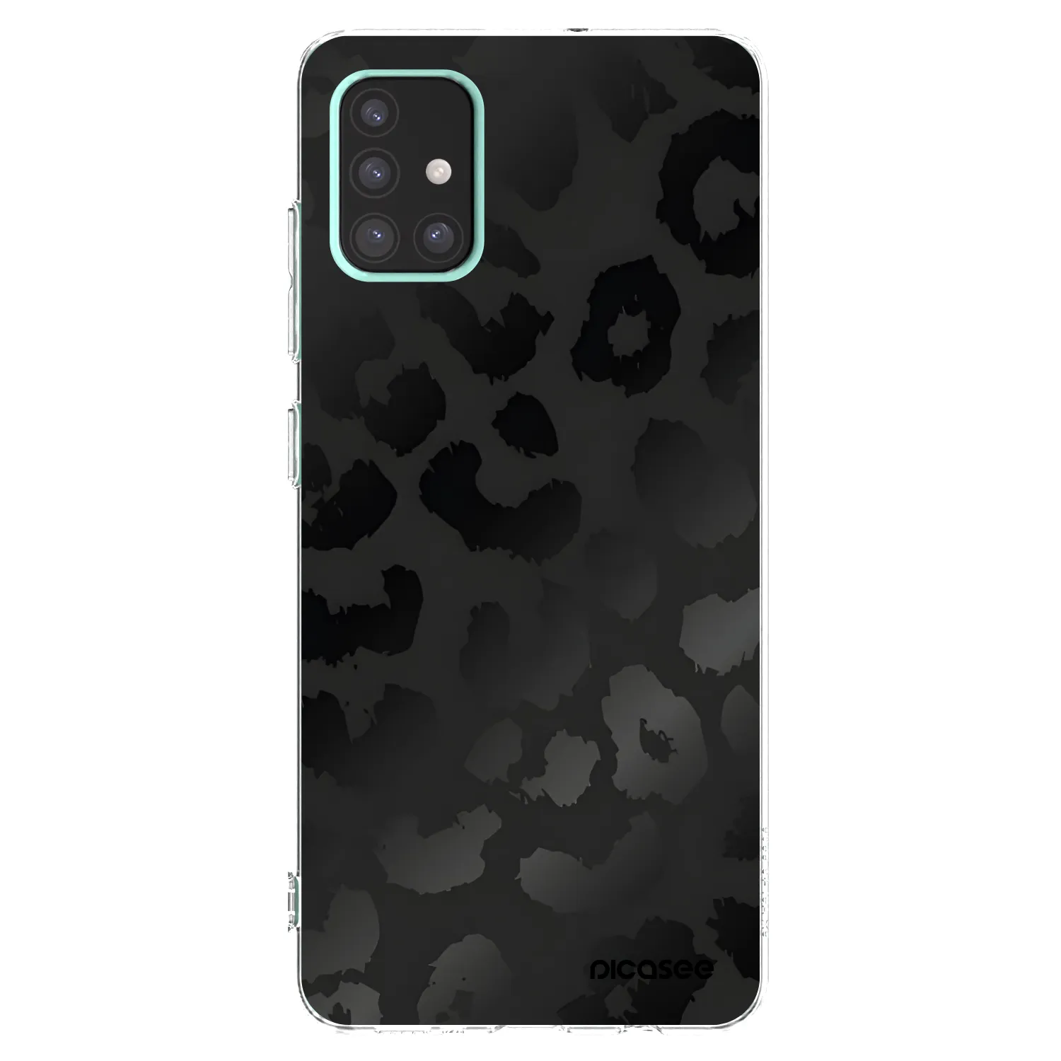 Picasee silikónový prehľadný obal pre Samsung Galaxy A51 A515F - Midnight Leopard