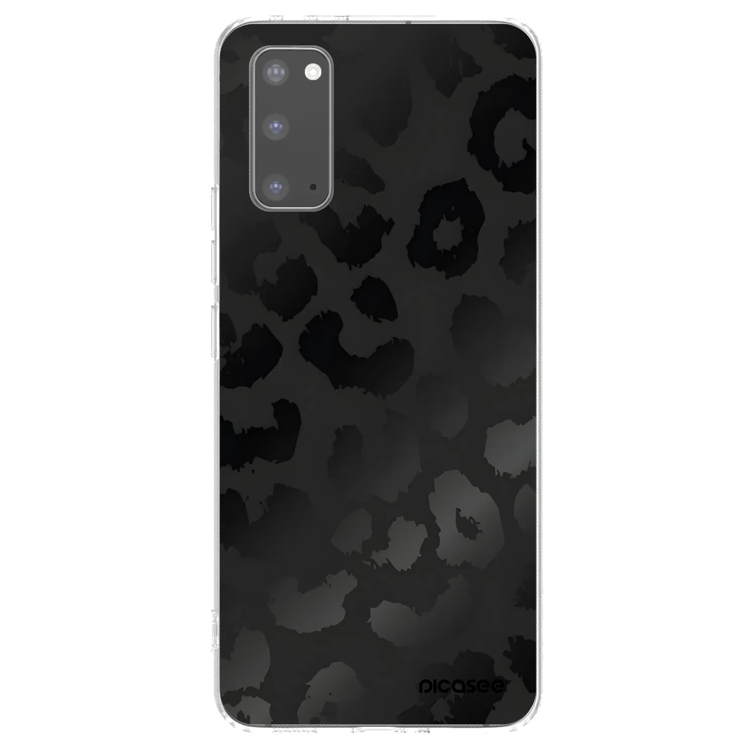 Picasee silikónový prehľadný obal pre Samsung Galaxy S20 G980F - Midnight Leopard