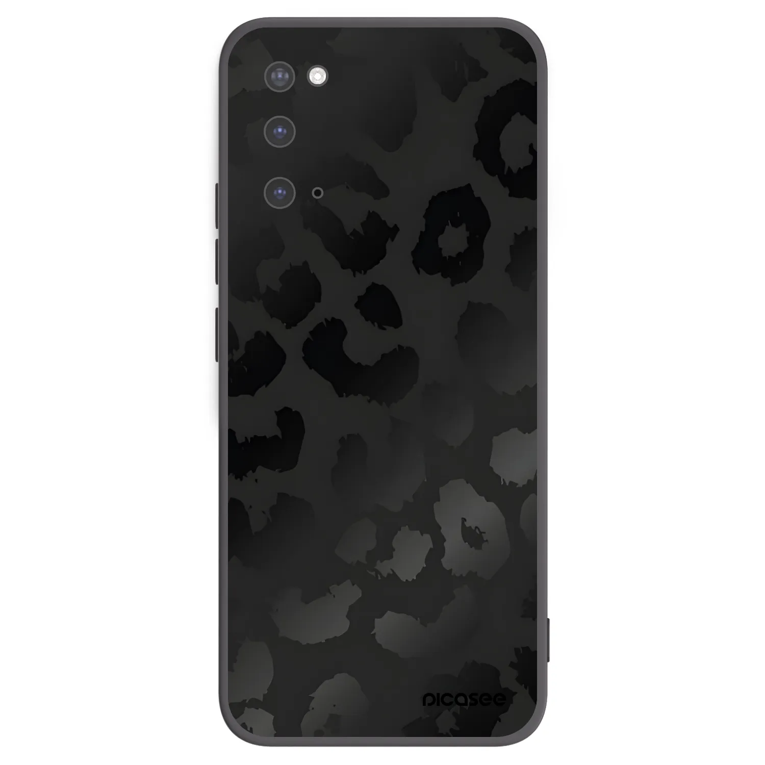 Picasee silikónový čierny obal pre Samsung Galaxy S20 G980F - Midnight Leopard