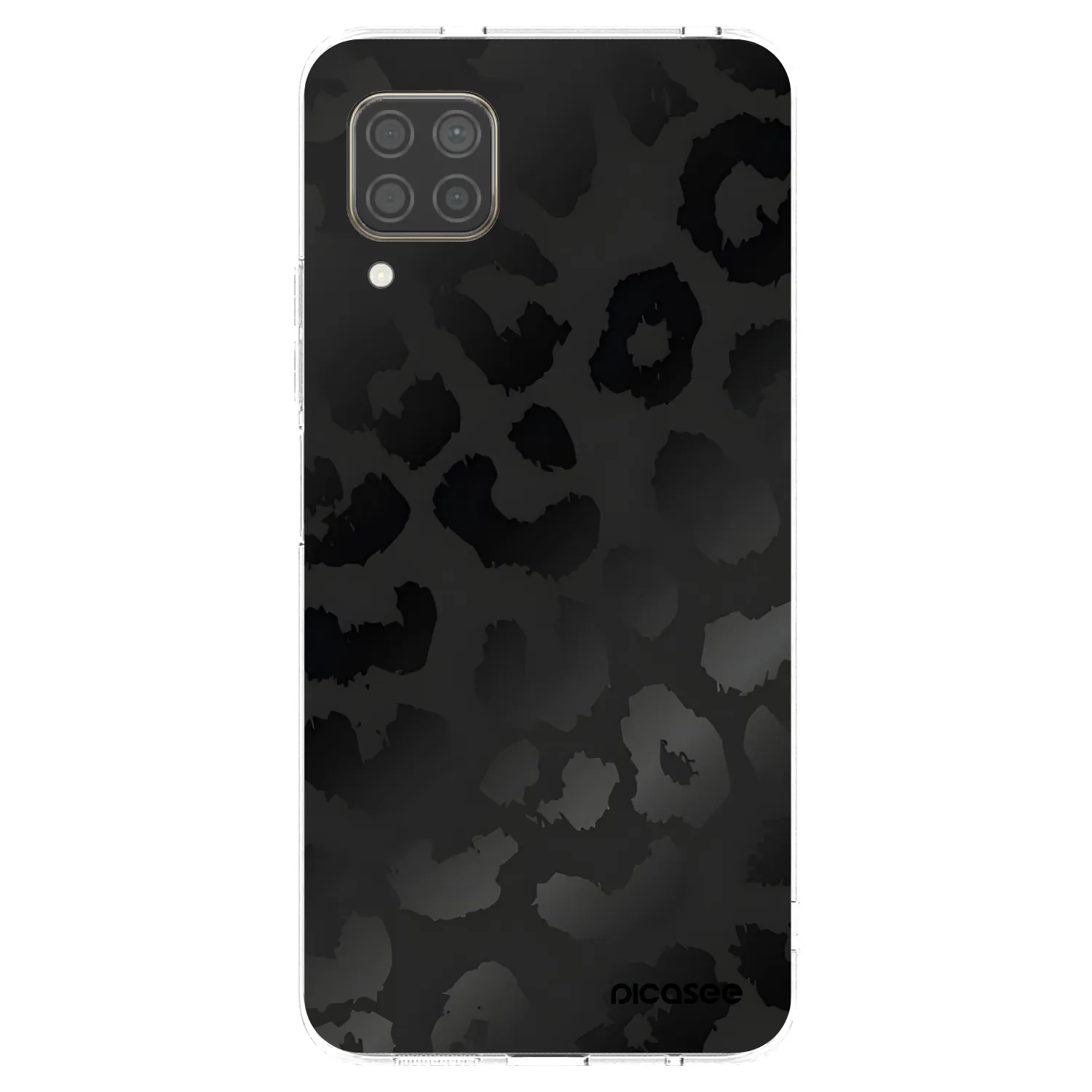 Picasee silikónový prehľadný obal pre Huawei P40 Lite - Midnight Leopard