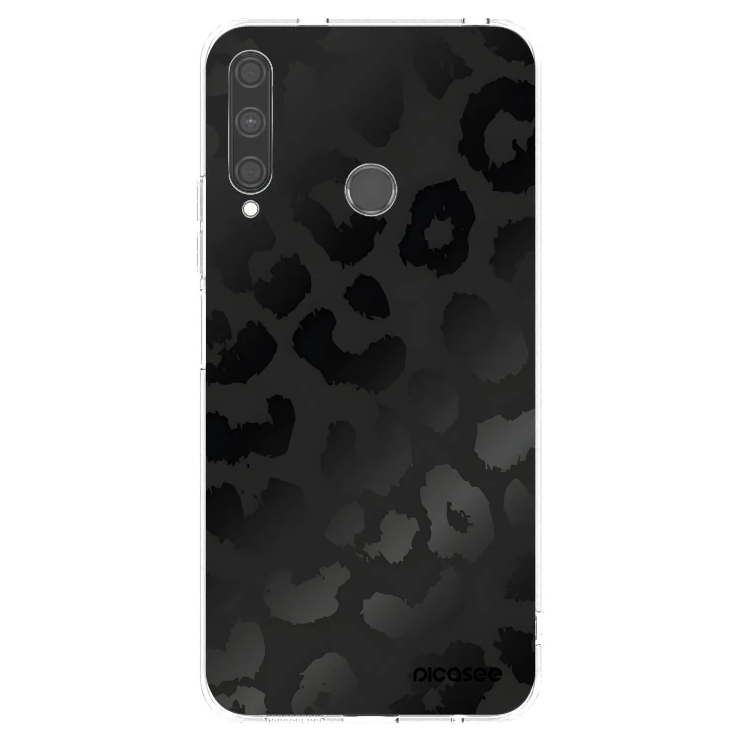Picasee silikónový prehľadný obal pre Huawei P40 Lite E - Midnight Leopard