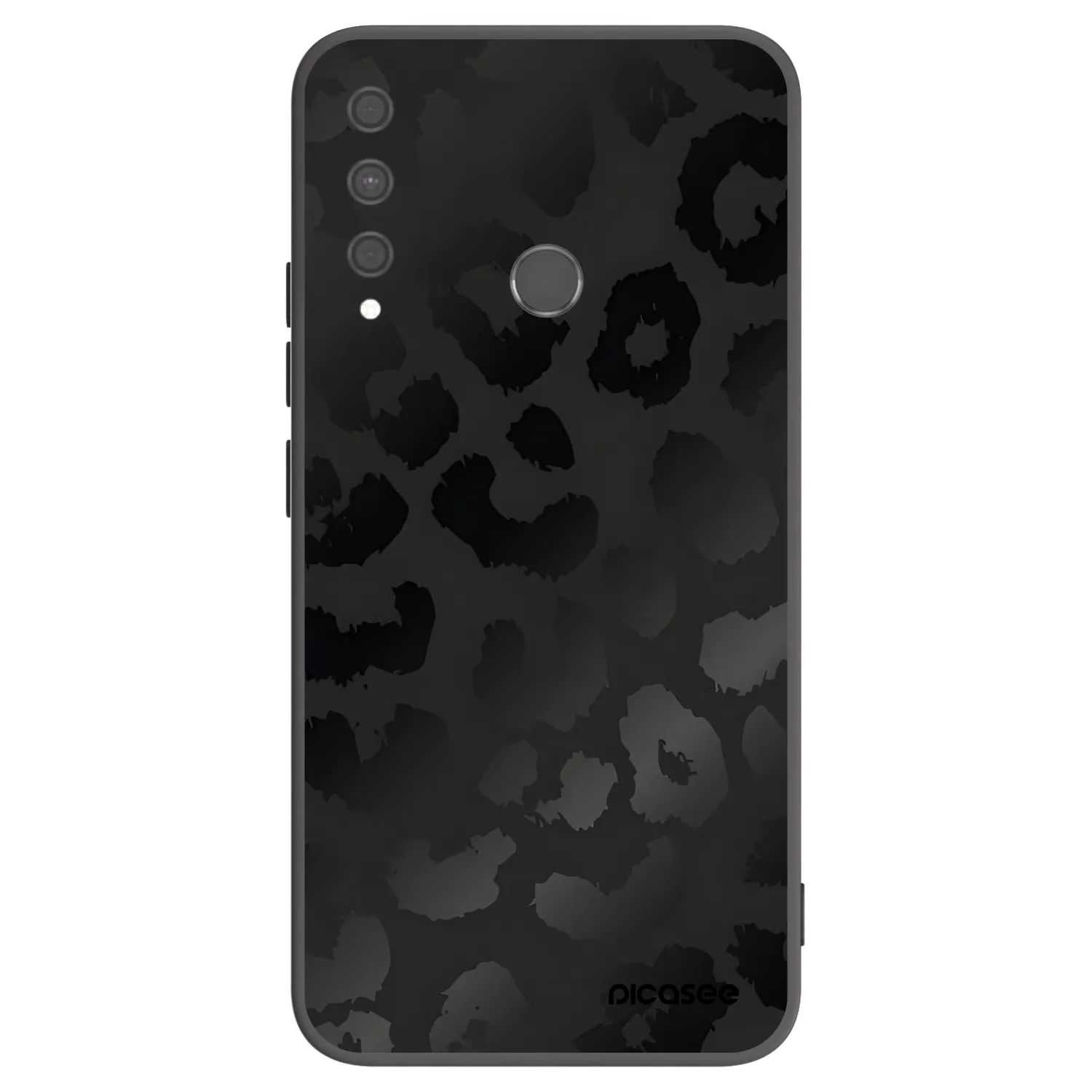 Picasee silikónový čierny obal pre Huawei P40 Lite E - Midnight Leopard
