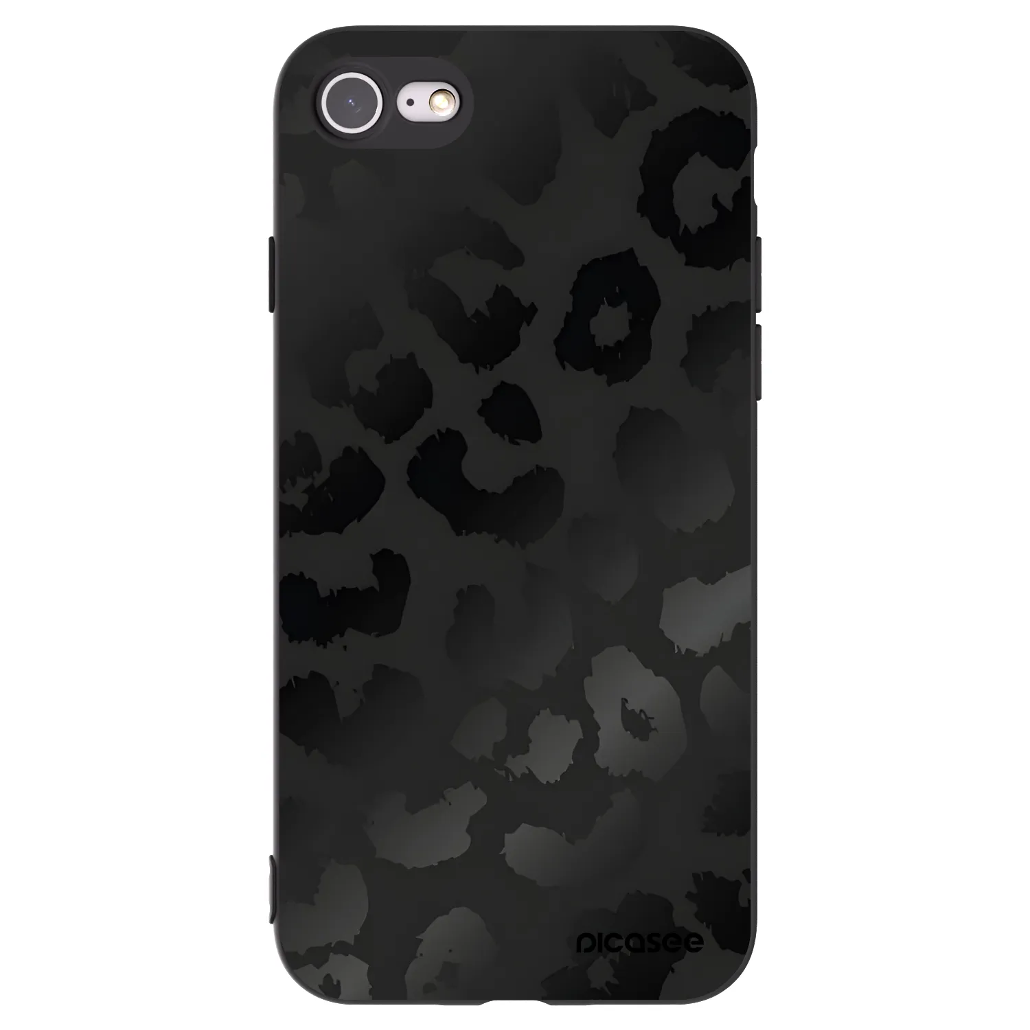 Picasee silikónový čierny obal pre Apple iPhone SE 2020 - Midnight Leopard