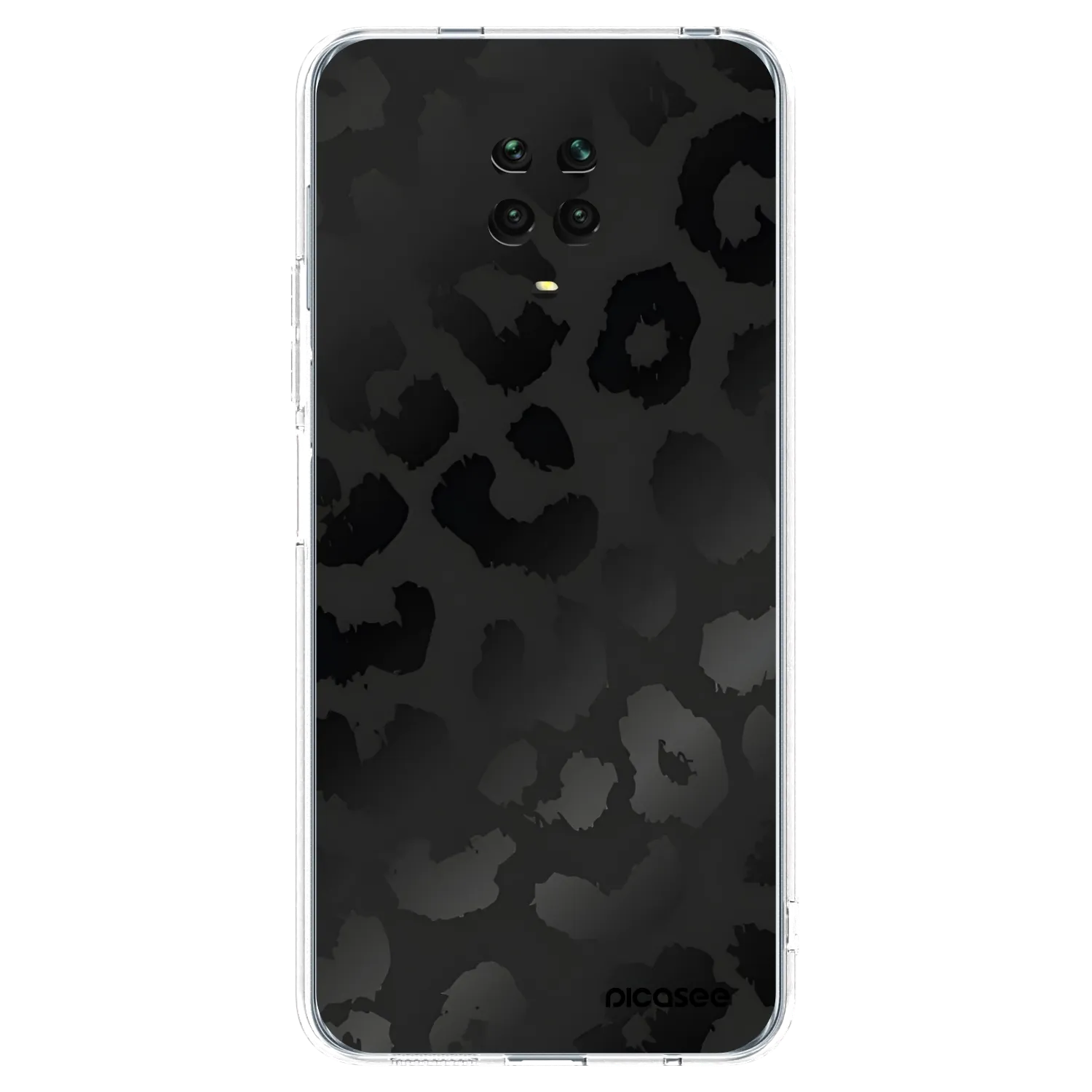 Picasee silikónový prehľadný obal pre Xiaomi Redmi Note 9 Pro - Midnight Leopard