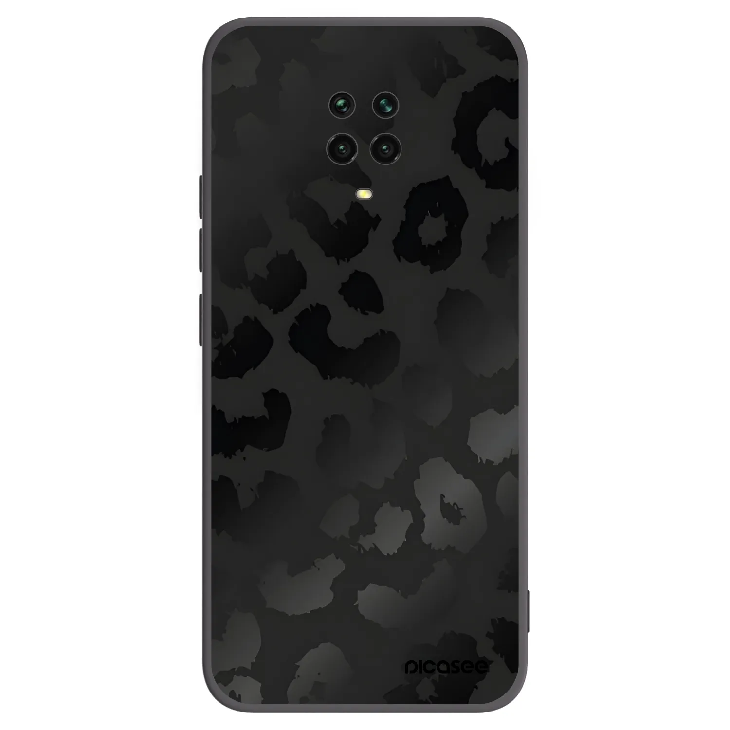 Picasee silikónový čierny obal pre Xiaomi Redmi Note 9 Pro - Midnight Leopard