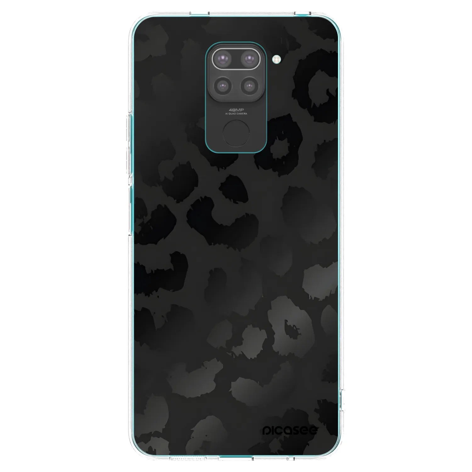 Picasee silikónový čierny obal pre Xiaomi Redmi Note 9 - Midnight Leopard