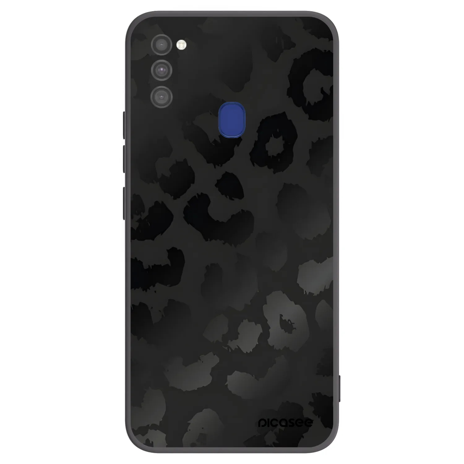 Picasee silikónový čierny obal pre Samsung Galaxy M21 M215F - Midnight Leopard